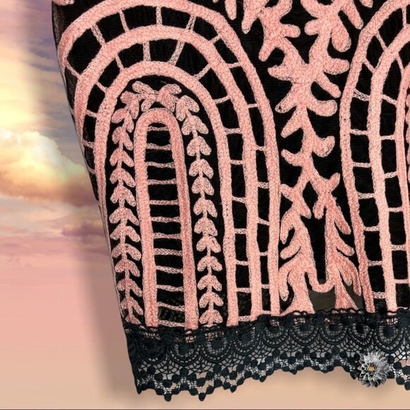 Almatrichi from Spain Embroidered with Lace Cocktail Dress size EU 38 / US 8 - Picture 5 of 16